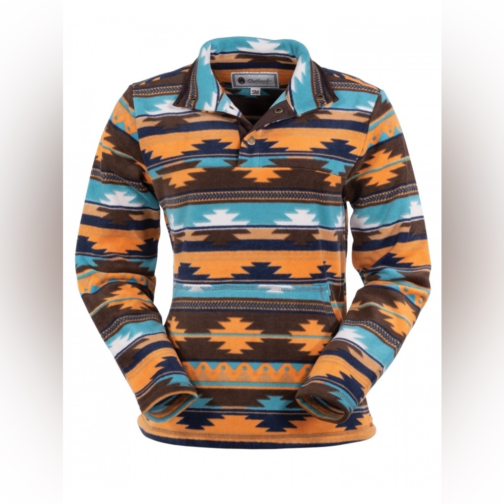 Outback Trading Company Sedona Henley Fleece Top in Like New Condition
